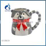 3D Ceramic Mouse Christmas Santa Souvenir Mugs for Kids