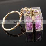 Gift Shape Promotional Crystal Keychains thumbnail-1