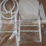 White Knocked Down Design Resin Fisher Price Chair thumbnail-1