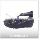 Lady Woven Elastic Portable Walking Shoes thumbnail-1