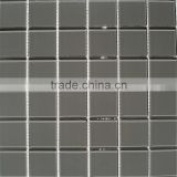 Gray glass mosaic tile