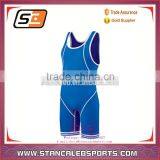 Stan Caleb Cheap Custom Sublimated Kids Wrestling Gear Youth Girls Wrestling Clothing