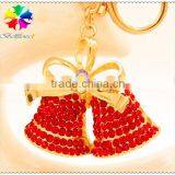 Colorful Small Bell Keychain,keychain for Colorful Small Bell,metal Christmas Small Bell Colorful Keychain