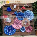 Childrens Room Decoration Hanging Folded Paper Circle Flowers