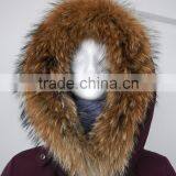 Detachable Real Raccoon Fur at Hood Long Style Women Down Parka thumbnail-6