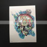 WX- 029 Colors Evil Skull Temporary Tattoos / Customized Fine Fake Tattoo Sticker thumbnail-1