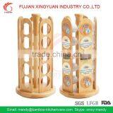 Cup Counter Storage Rack Bamboo Holder thumbnail-1
