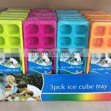 PP ice cube tray 3PK plastic 14 cavities #TG1001EG-3PK