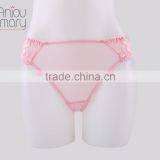 Ladies New Sheer Thin Mesh With Lace Soft Triangela Bra Mesh Panty Transparent Sexy Women Underwear Bra Set thumbnail-3