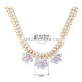 Summer Hot Selling Flower Necklace Girls Alloy Fashion Necklace thumbnail-2