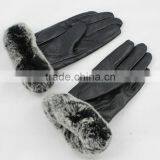 2015 New Season Special Rex Rabbit Fur Leather Gloves for Lady thumbnail-1