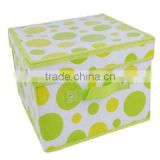 2012 Newest fashion design foldable Fabric storage boxes