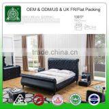 13077 New Double/Queen/King PU Leather Upholstered Bed Frame & Tufted Headboard thumbnail-2