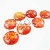 20mm Round Orange Imperial Jasper Cabochon Beads,gemstone Pendant Cabochon Stone Beads Set 4110016 thumbnail-2
