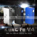 Alibaba china wholesale vaporizer pen Smy Kungfu v4 mech box Dual 26650 Switch custom mini box mod