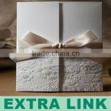 Custom Logo Decorative Paper Doc Wedding Invitation Card