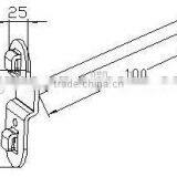 G-701B|Hook for 10mm*10mm Square Hole Plate|100mm Length Hook for Storage thumbnail-2