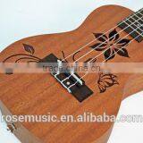 Wholesale24 " Carving Sapele Ukulele From China Factory thumbnail-2