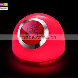 Led Mood Lamp Light With Digital Alarm Clock Lava Lamp 7 Color Chaning Night Light Touch Led Desk Table Lamp thumbnail-6