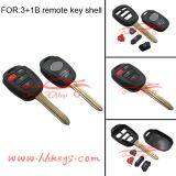 Remote Key Shell for Toyota 3+1 Button Case Fob Cover Blank With Toy43 Blade and Red Speak Button thumbnail-5