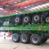 NEW Mechanical ramp3 axle 40t Flatbed semi trailer for truck trailer