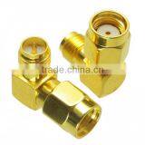 RP-SMA Male to RP-SMA Female Adapter Right Angle RF Connector thumbnail-1
