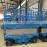 4m Height Hydraulic Mini Scissor Work Lift thumbnail-5