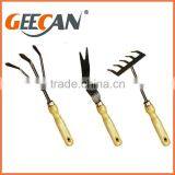 6PCS Metal Material Kids Gardening Handling Tools Set With Wooden Handle thumbnail-3