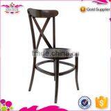 Metal x Cross Back Dining Chair thumbnail-4