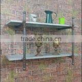 Dark Walnut Industrial Multi Function Wall Mounted Home Decor Antique thumbnail-4