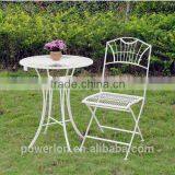 Stylish Wedding Dec French Patio Set Small KD Table 2 Chairs thumbnail-1
