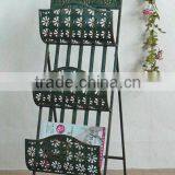 Outdoor Elegant Decorative 3-tier Metal Magazine Display Rack thumbnail-1