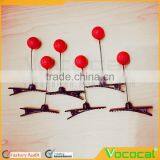 6 Pcs Plastic Cherry Hair Pin Accessory Clip Hairpin for Kid Girl Women thumbnail-5