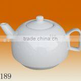 China Factory Wholesale Custom Ceramic Porcelain White Tea Pot thumbnail-1
