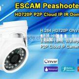 Hot-selling Cheap ESCAM Peashooter QD520 HD720P P2P Cloud IP IR Dome CCTV Camera For Wholesale thumbnail-1