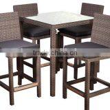 2017 All Weather Outdoor Rattan Furniture 5 Piece Bar Table Sets Garden Bar Chair thumbnail-1