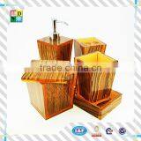 High Quality Wood Grain Acrylic Bathroom Set for Hotel /2015fashion Acrylic Supplies for Hotel Equipment in Wholesaler Price thumbnail-4