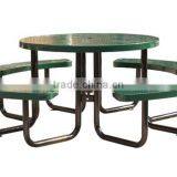 Arlau Outdoor Park Steel Picnic Table thumbnail-2