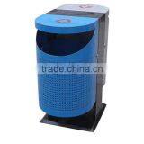 Arlau Metal Steel Recycling Bin 2 Compartments thumbnail-4