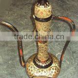 Decorative brass arabian aftaba pot black jharra work engraving, Decorative aftaba pot