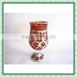 Gift Items Home Glass Mosaic Ornament Patterned Chinese Antique Tall Flower Vases for Weddings thumbnail-4