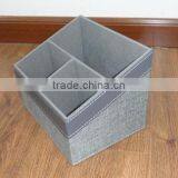 2016 Grid Faux Leather Pen Holder Desk Stationery Organizer thumbnail-1