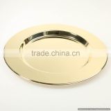 golden stylish indian centerpiece charger plate