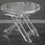 Wholesale Custom Handmade Clear Acrylic Folding Table thumbnail-6