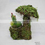 Natural Vine Garden Planter With Mushroom Shape