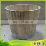 Different Shape Handicraft Wooden Large Decorative Floor Vases thumbnail-5