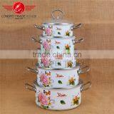 High Quality Printing Gift Promotion Hot Item Enamel/ Ceramic Casserole Pot /Cookware Set thumbnail-2