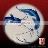 Art Beauty Blue Color Porcelain Ceramic Tea Caddy thumbnail-2