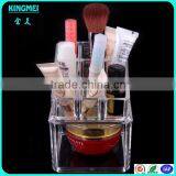 Two Tiers Acrylic Cosmetic Display With Drawers to Holder Cosmetic Brush,nail