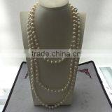 8-9mm White Long Freshwater Pearl Necklace thumbnail-1